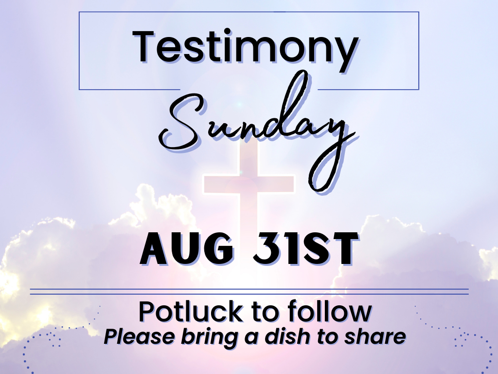 Testimony Sunday   I   Testimonio Domingo  