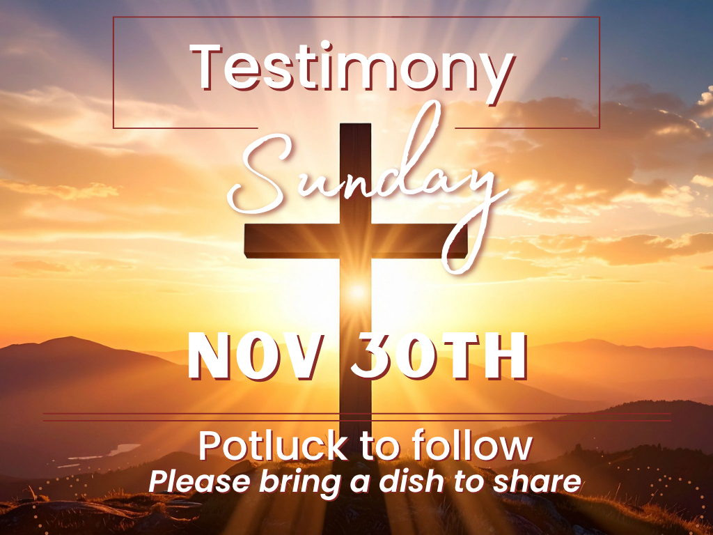 Testimony Sunday   I   Testimonio Domingo  