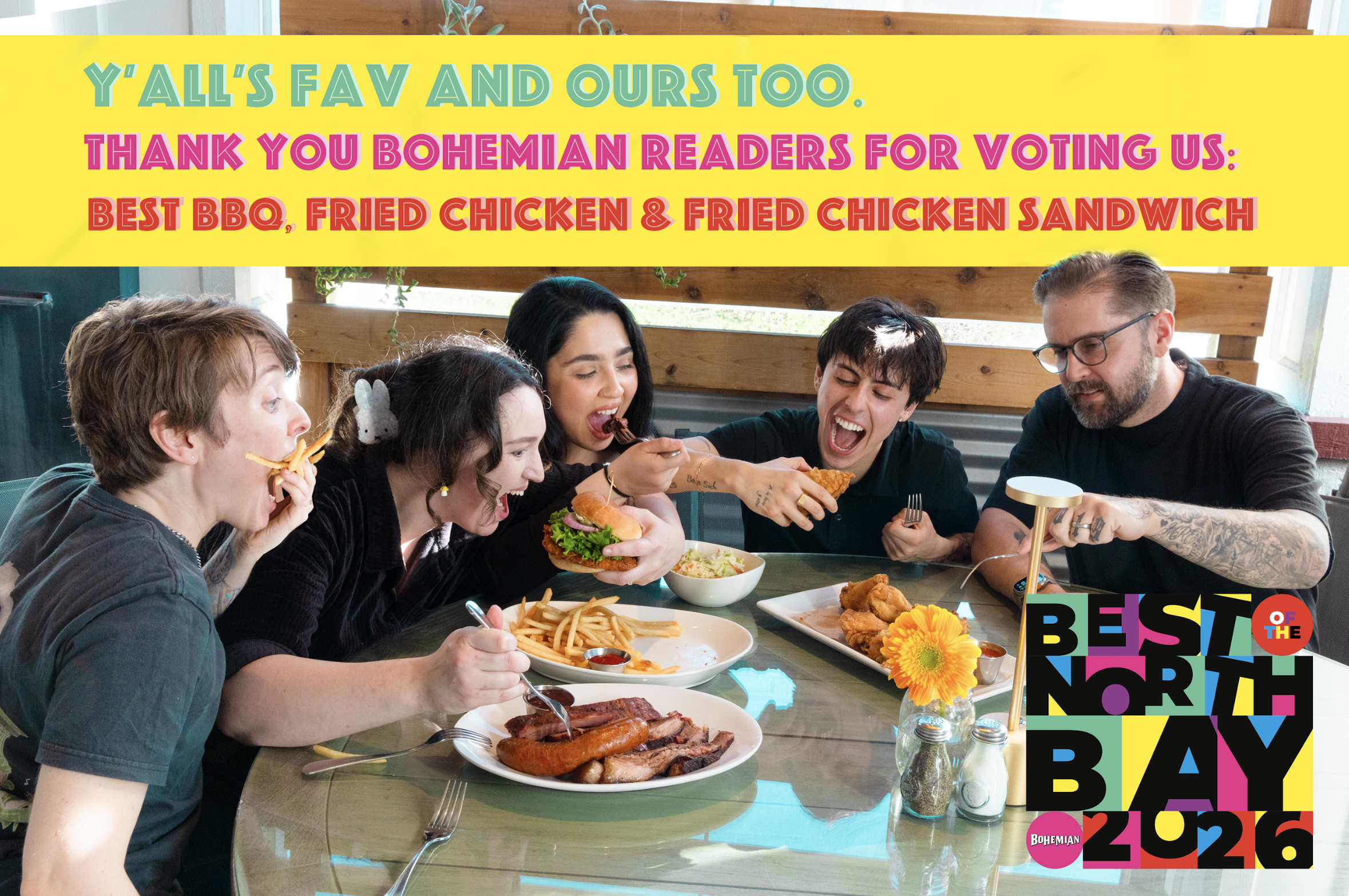 North Bay Bohemian: Best BBQ, Fried Chicken &amp; Fried Chicken Sandwich!