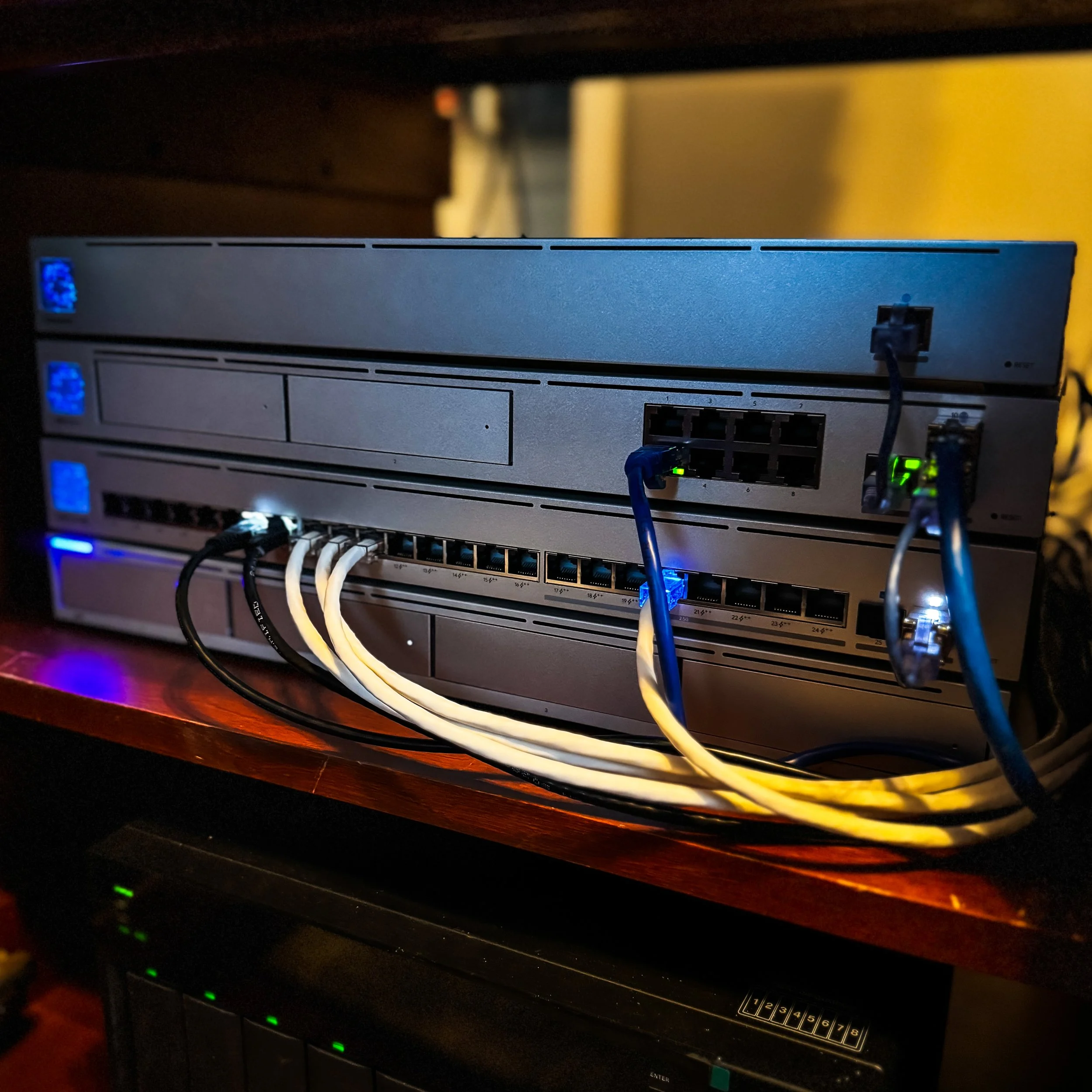 Getting everything connected before testing and configuration.