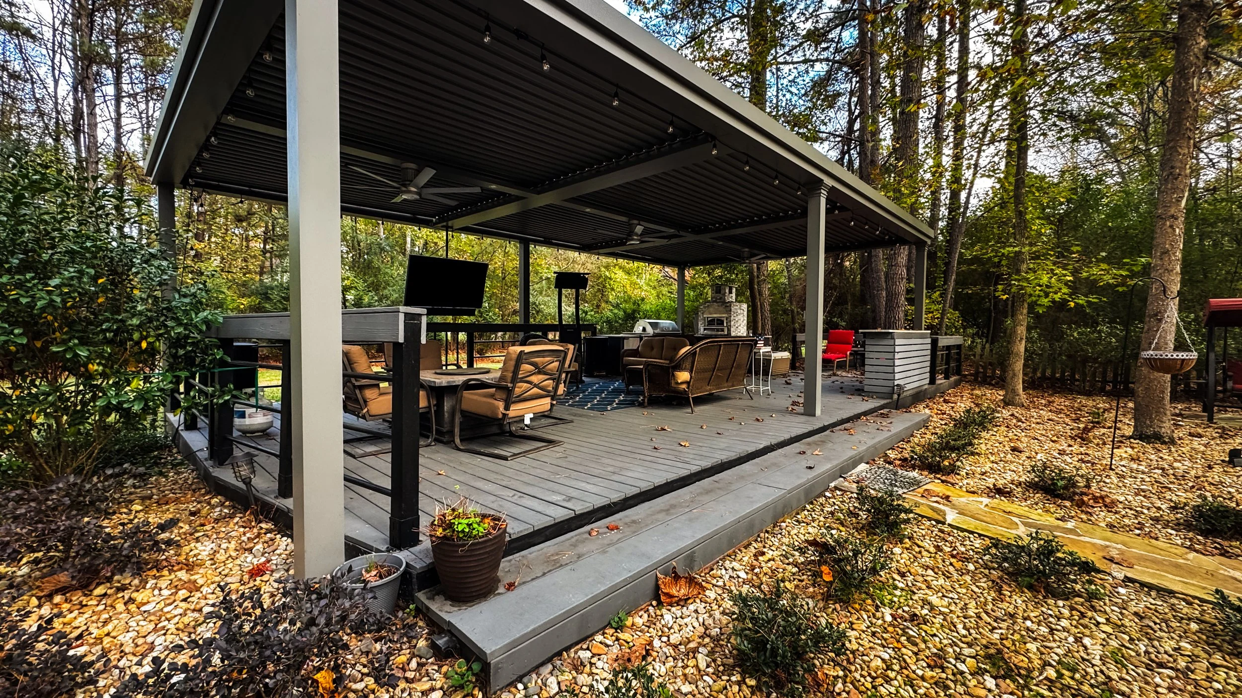 Clients outdoor area that started the need for the network overhaul.
