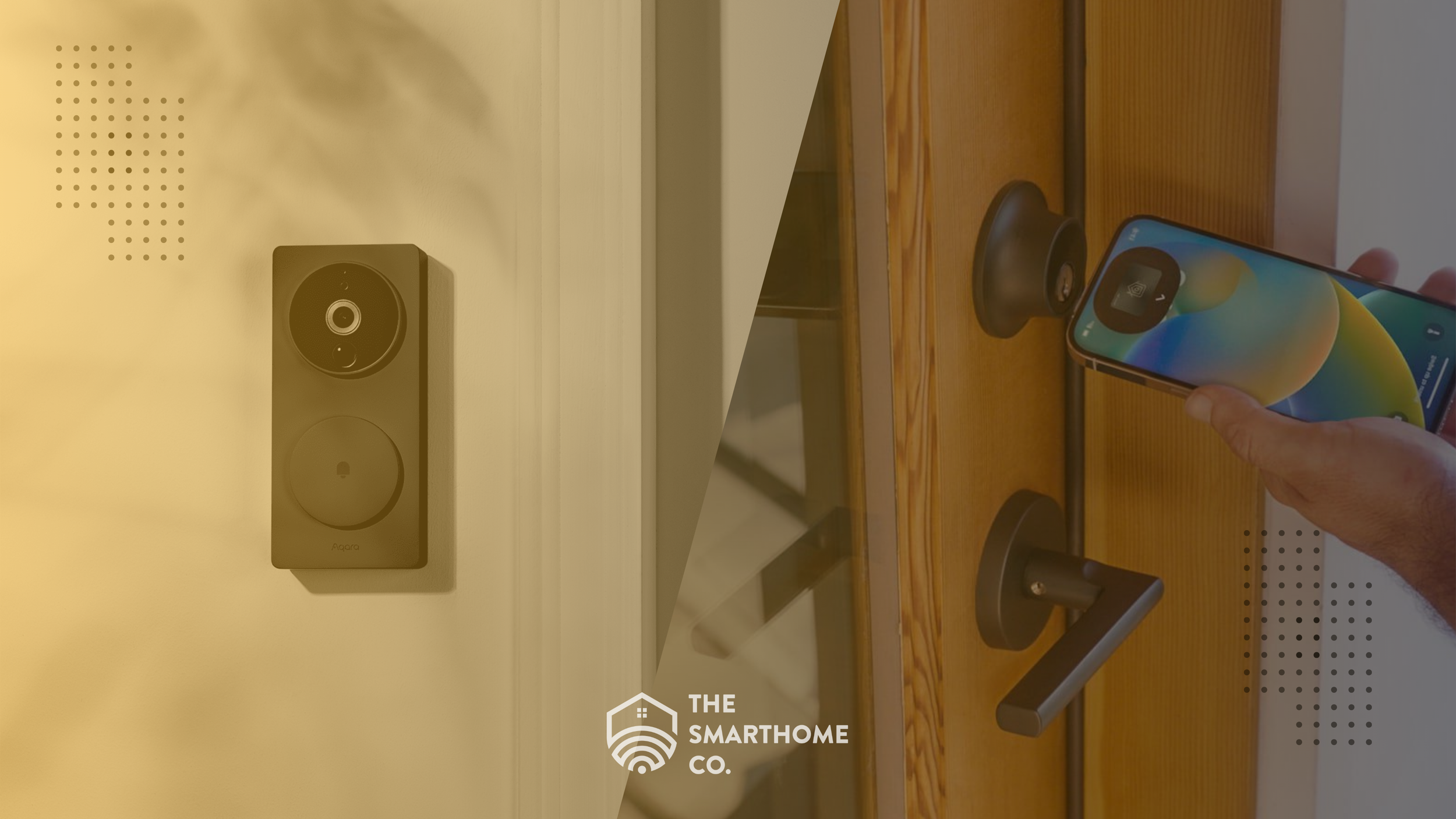 Smart lock and video doorbell working together for home security