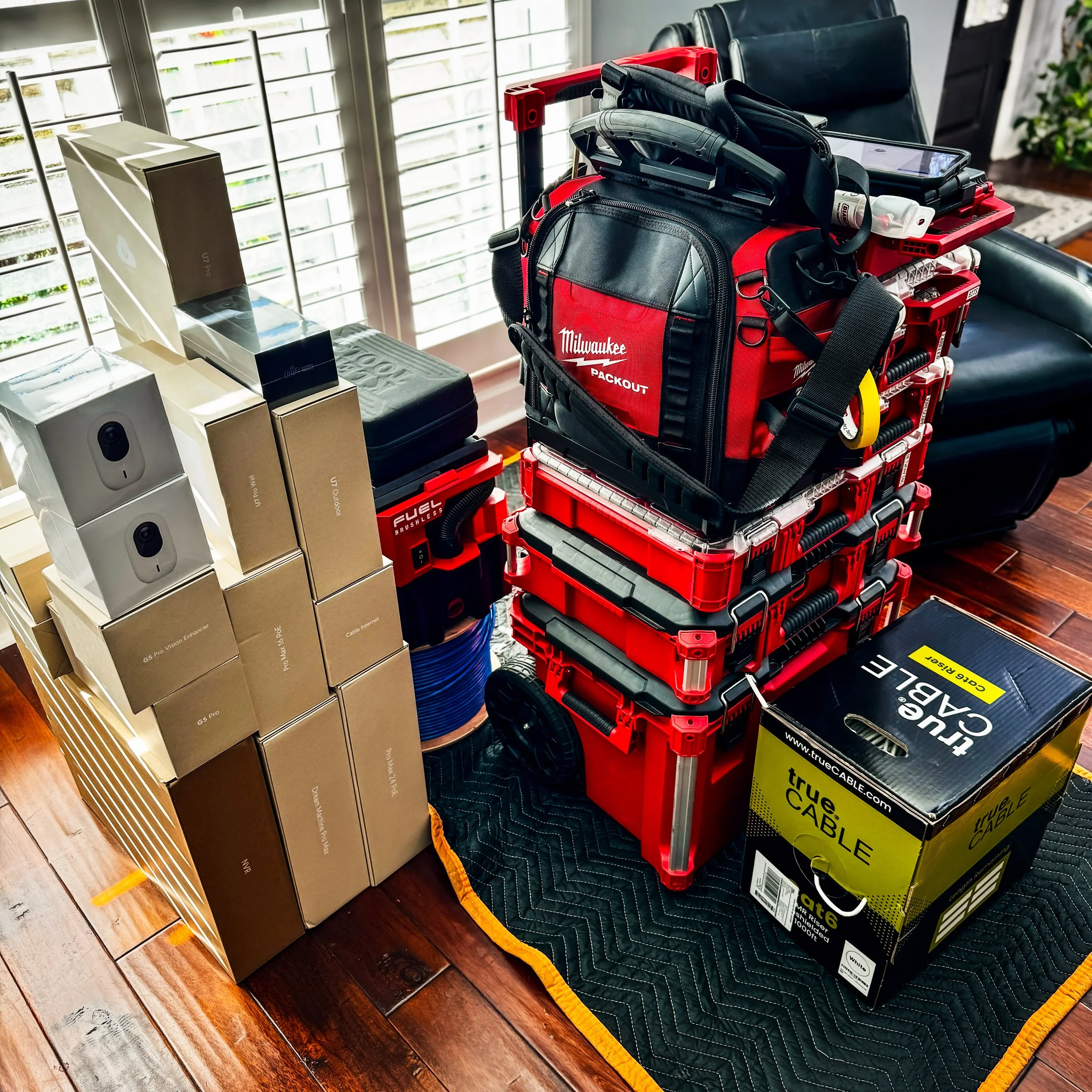 More tools of the trade with Milwaukee tool.