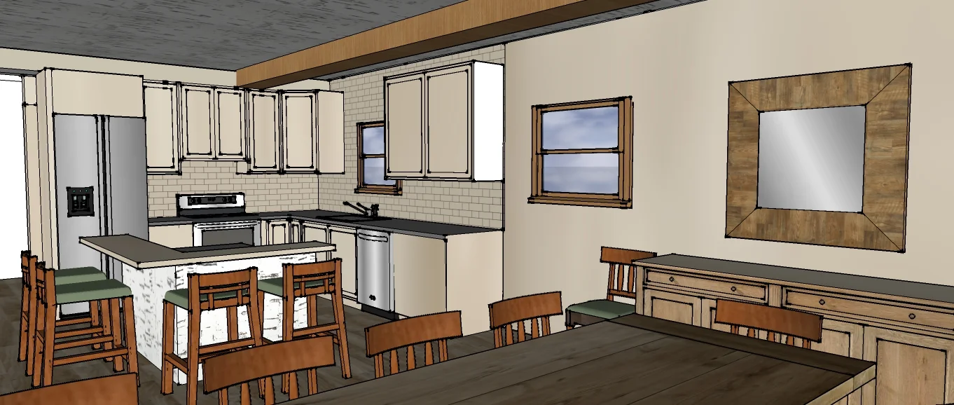 Level 2 - Room View with Finishes (Low Detail)