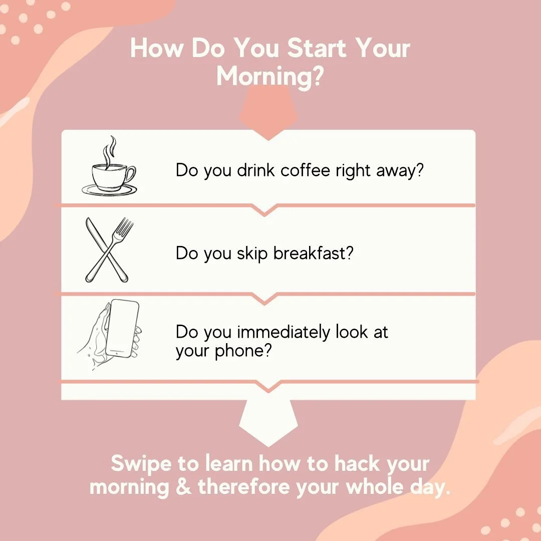 Morning routine MATTERS. 
Start your day off right by following these little tips &amp; tricks. 
Schedule today to get a personalized understanding of how to better your habits! 
☀️☀️☀️☀️☀️☀️☀️☀️☀️☀️☀️☀️☀️☀️

#naturopathicmedicine #hormonehealing #he