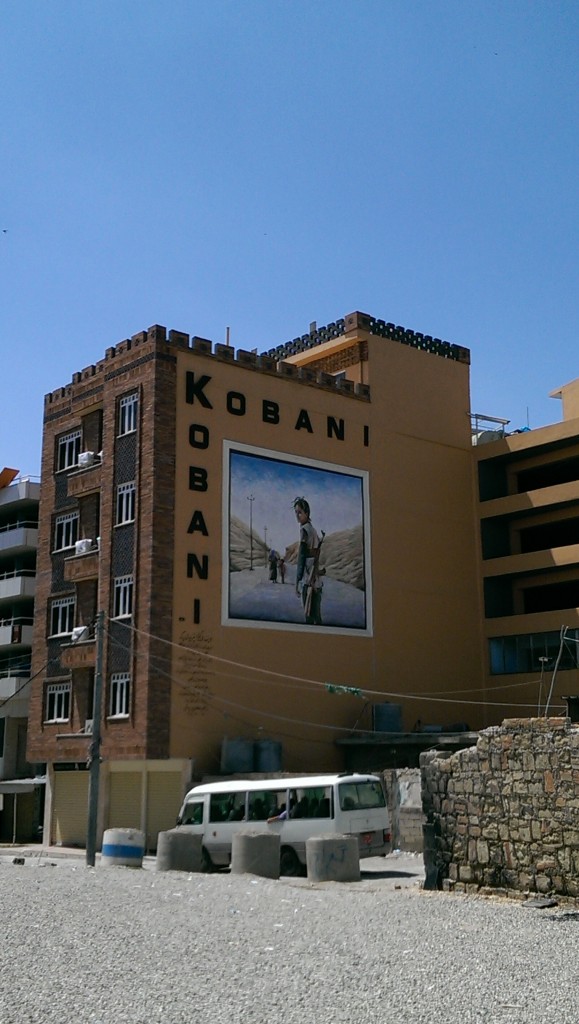 Remembering Kobani in the center of Sulaimaniye (Peter Wien, 2016)