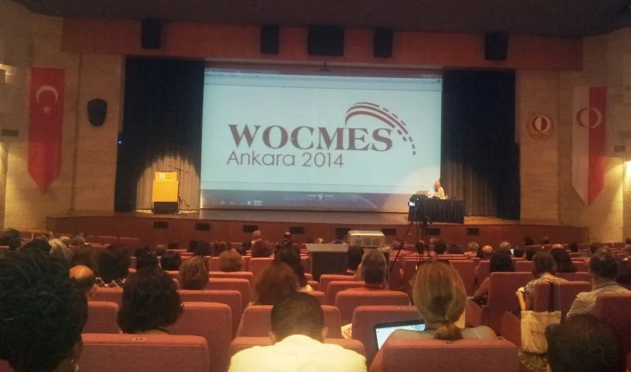 Samir Amin giving the WOCMES keynote speech on the “Implosion of the Neoliberal Globalization and Its Effects on the Middle East Regions” (Photo credit: Faris Nadhmi, 2014)