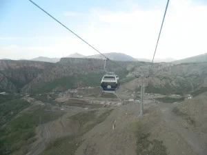 A gondola to the Korek Mountain Resort in Ruwanduz in the Shingilbana area of northern Iraq. The gondola was constructed in 2011 (Photo credit: Beth Kangas, 2013)