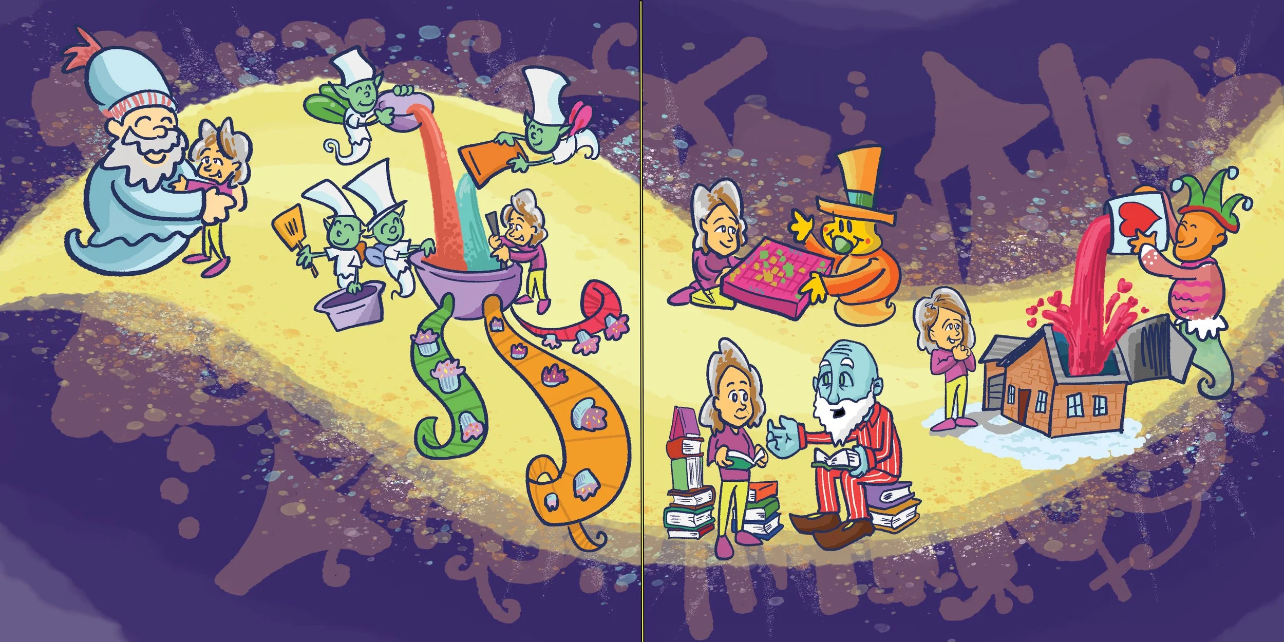  Page from  Land of Grand  Children’s Book. Drawn in Photoshop. 