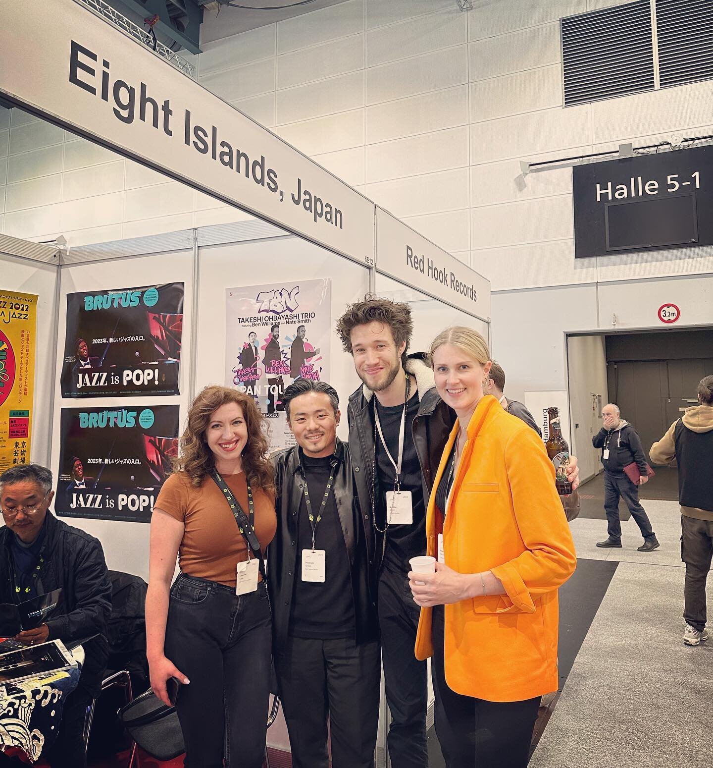 @jazzahead reunion in Bremen 🇩🇪
with @simonmoullier @kaisazz @lydia_liebs 🔥🔥🔥
Shout out to @eight.islands for representing jazz from Japan!!!

#jazzahead