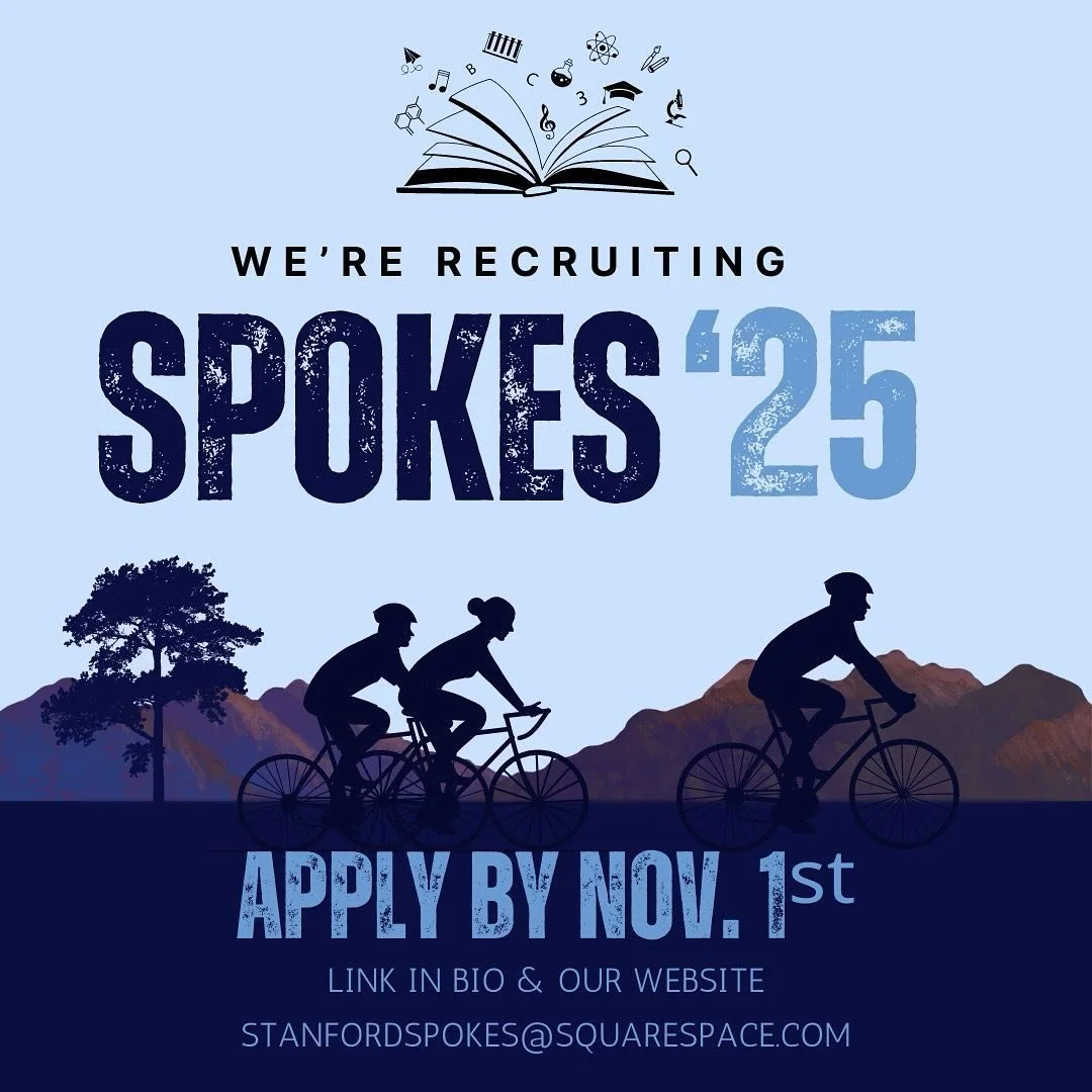Passionate about educational equity? Excited to bike across America? Ready for the best summer of your life?? Apply for the 2025 Stanford Spokes team!! 🚴&zwj;♂️🚴&zwj;♀️🚴📚 LINK IN BIO 🙌