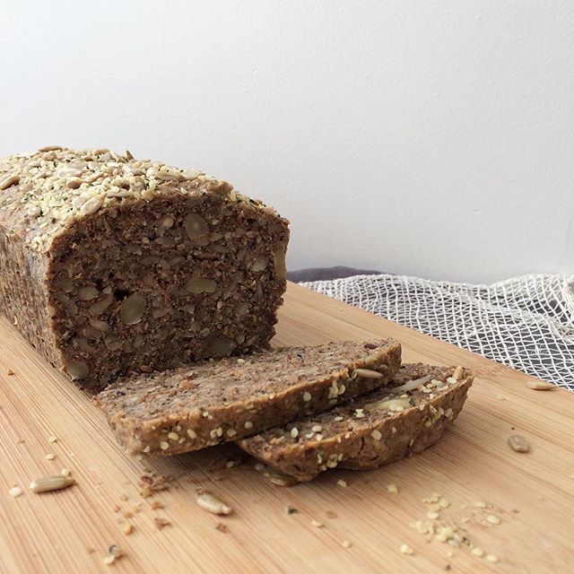 Grain free, low glycemic nut + seed bread...I have personally struggled with blood sugar and hormonal imbalances and I do much better when I'm not only gluten free but grain free. I actually feel my best when I'm sticking to lots of healthy fats, cle