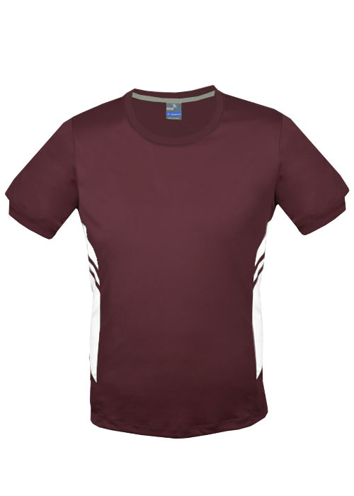 MAROON/WHITE