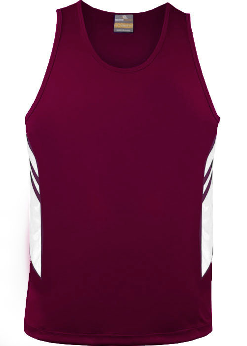 MAROON/WHITE