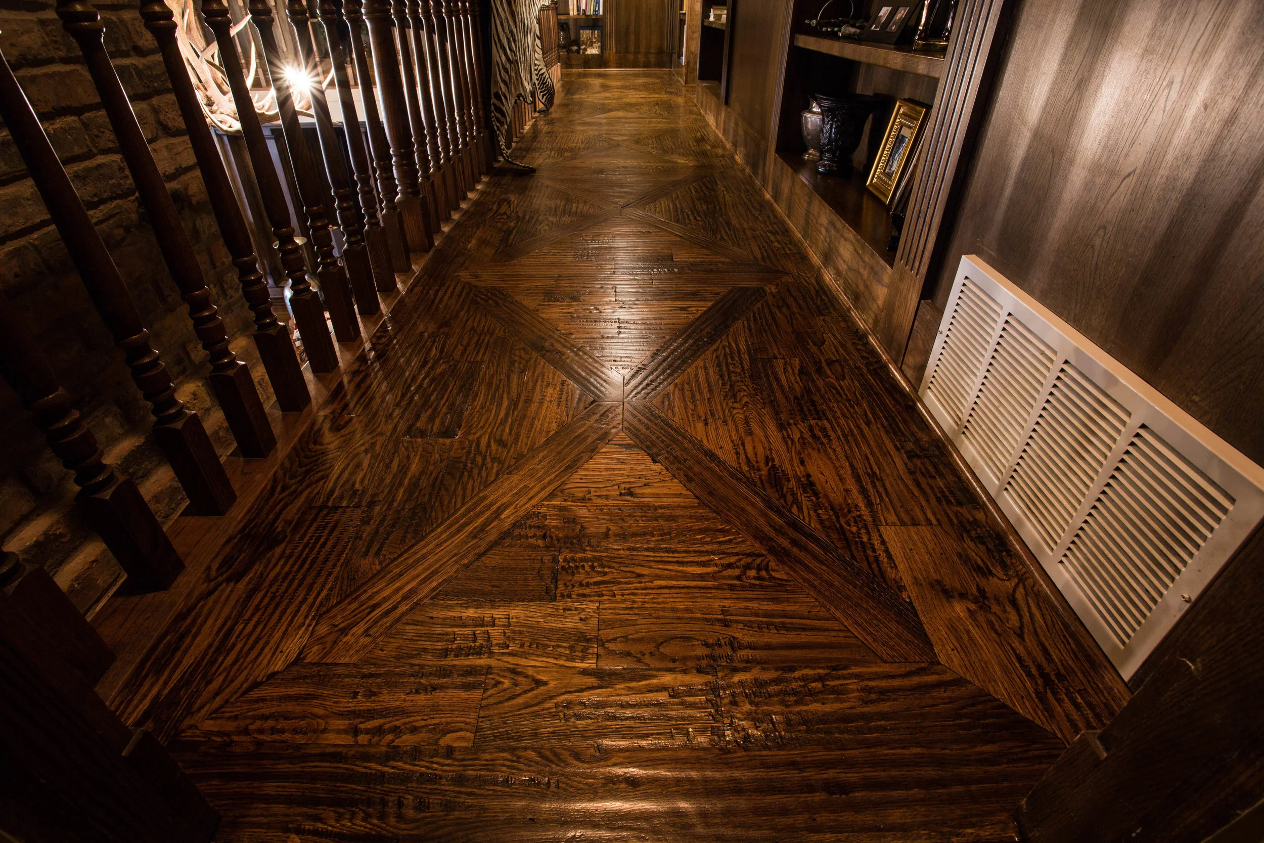 No 2 White Oak 4” Hand Scraped with Grain
