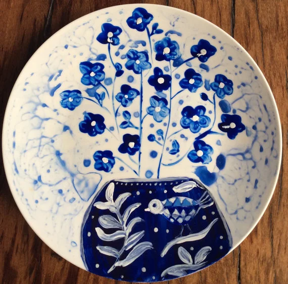 Poppies from my Garden Plate