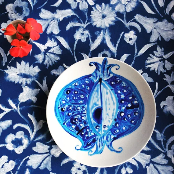 Half Pomegranate Plate