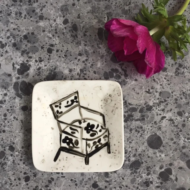 Chair on Plate, plate no 7.- sold out