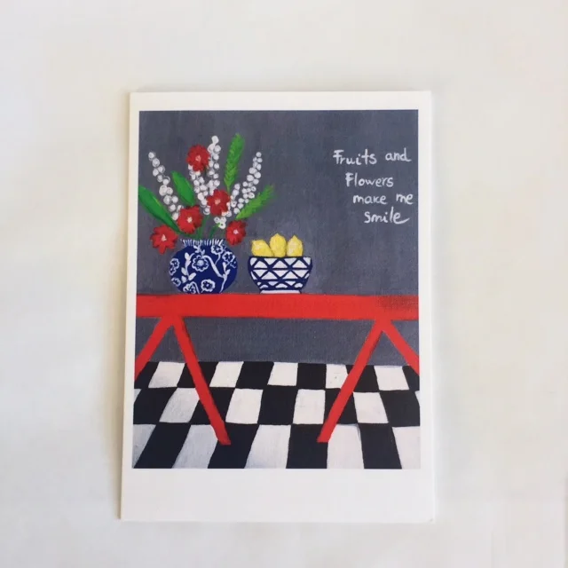 Flowers and Lemons Card