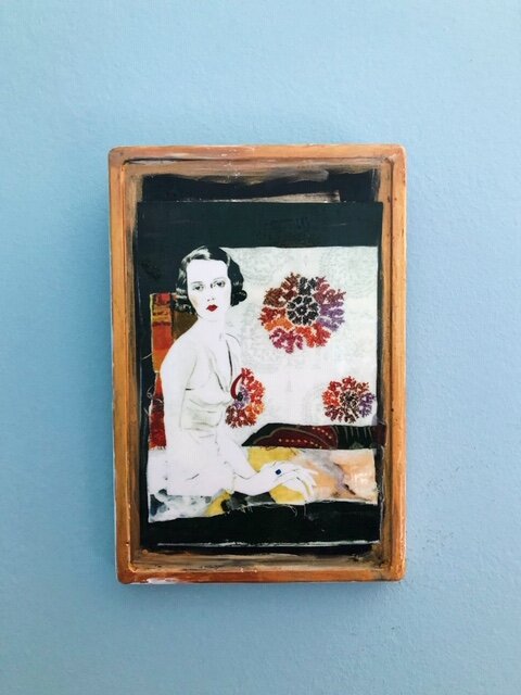 Woman with Flower Paper 