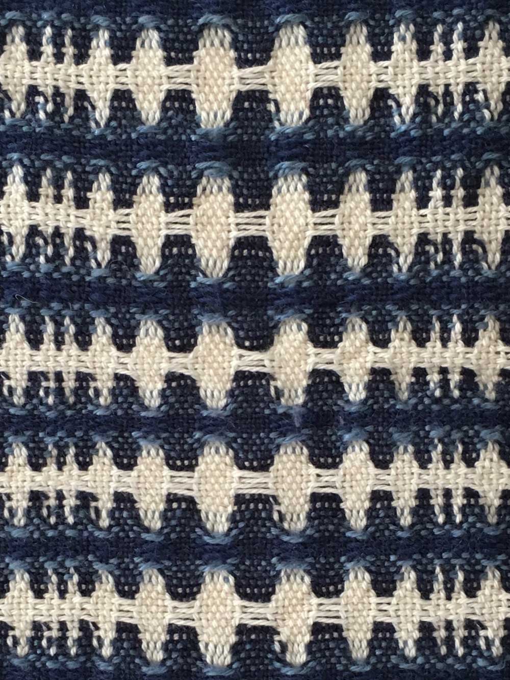 Woven Structure – Blue/white/black #1