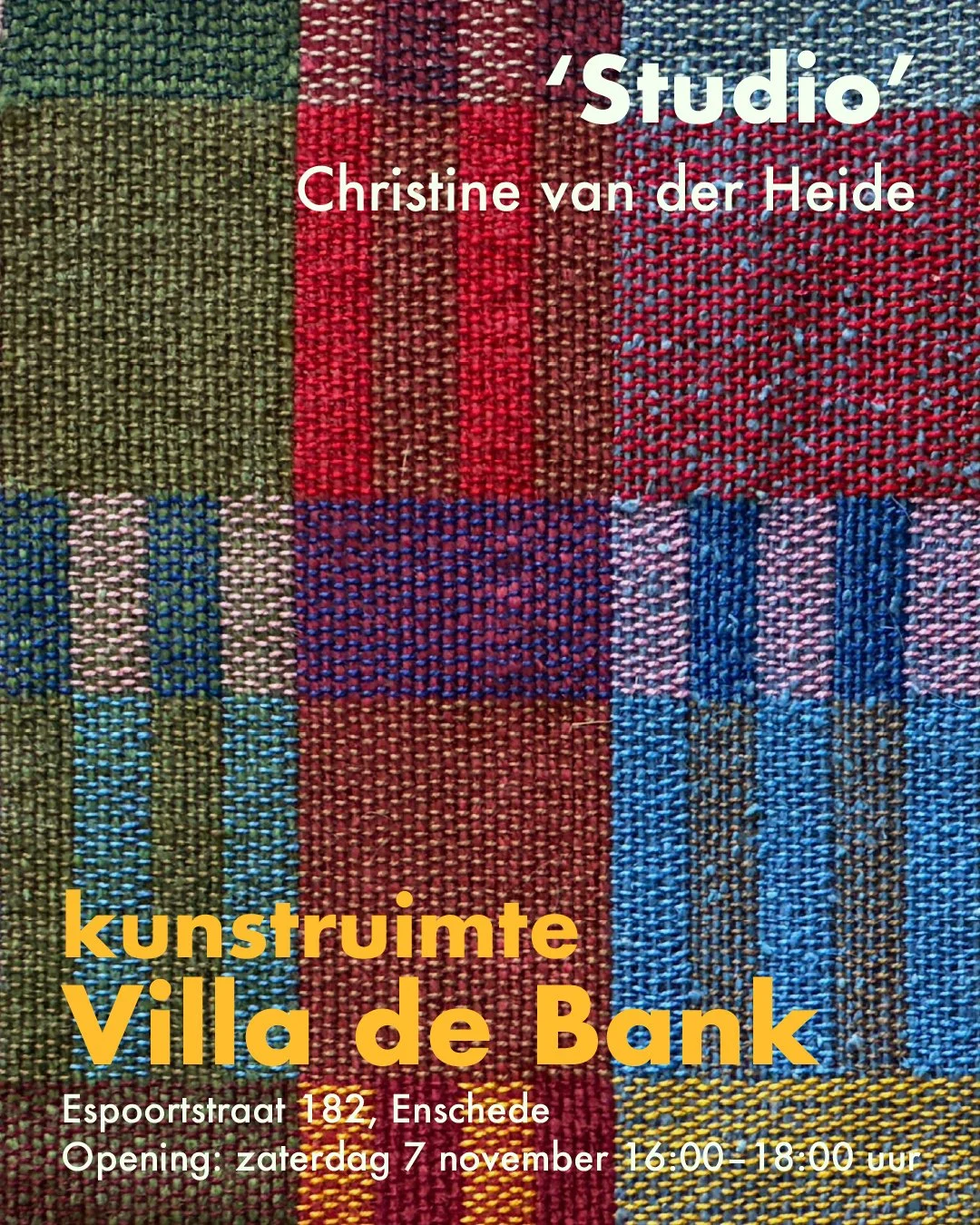 2026: EXPOSITIE "STUDIO" BIJ VILLA DE BANK