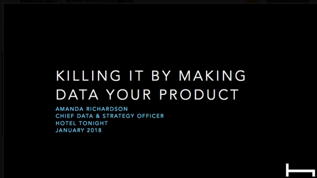 Amanda Richardson: Making Data Your Product