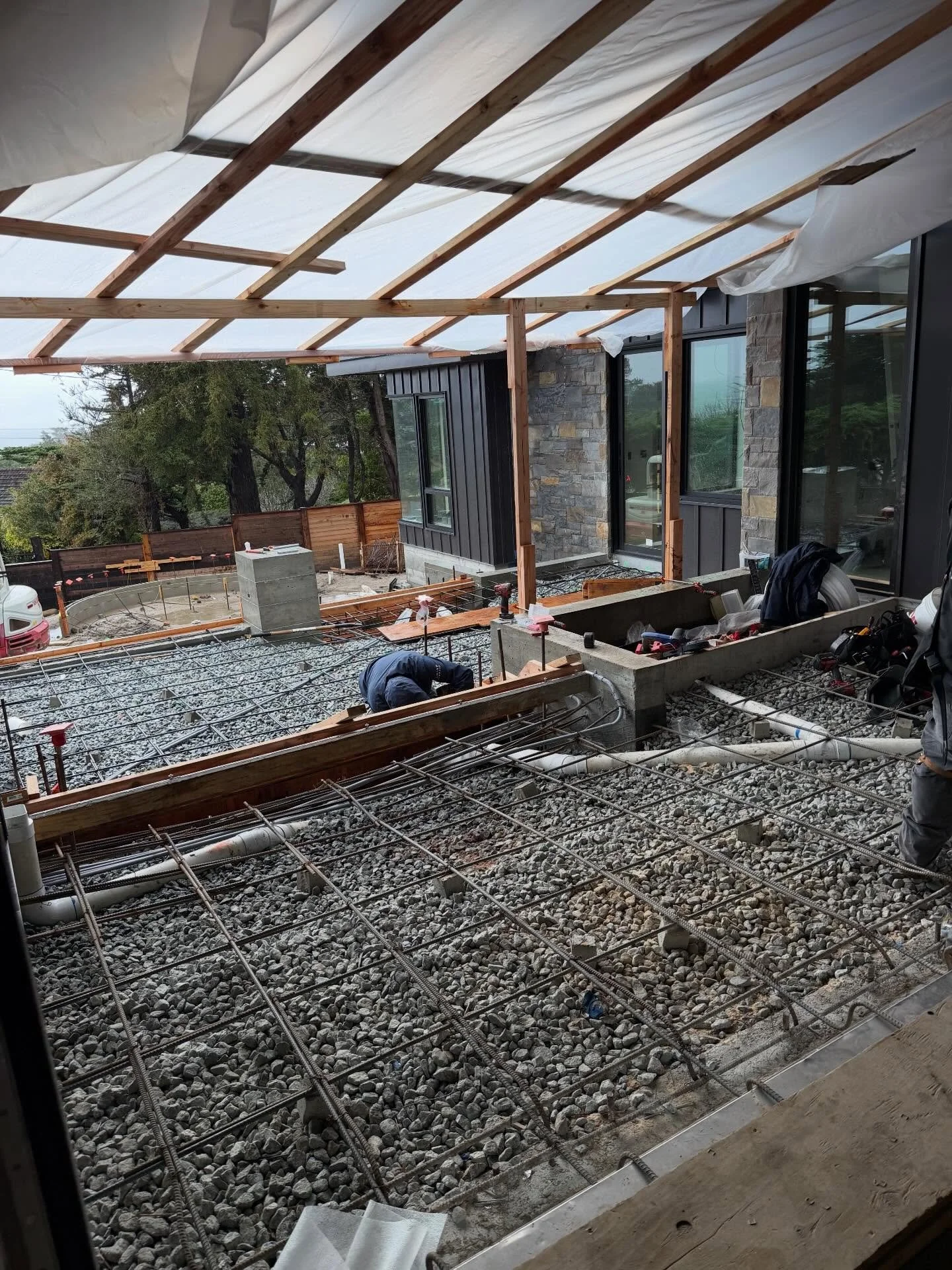 Some before, during and after shots of our big concrete pour this past week. 

#generalcontractor #construction #customhomes #carmel