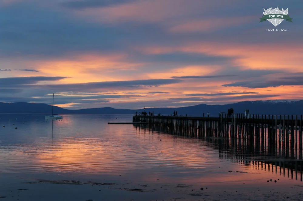 South Lake Tahoe, California sunset