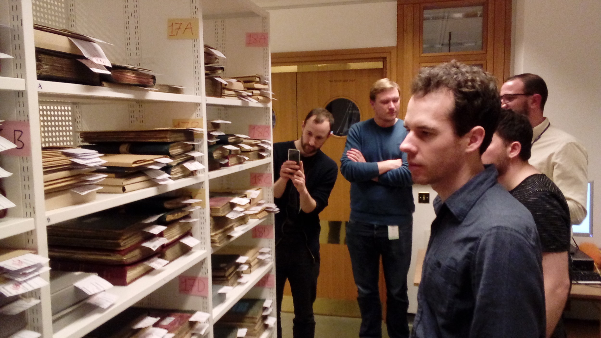 Team trip behind the scenes at the British Library