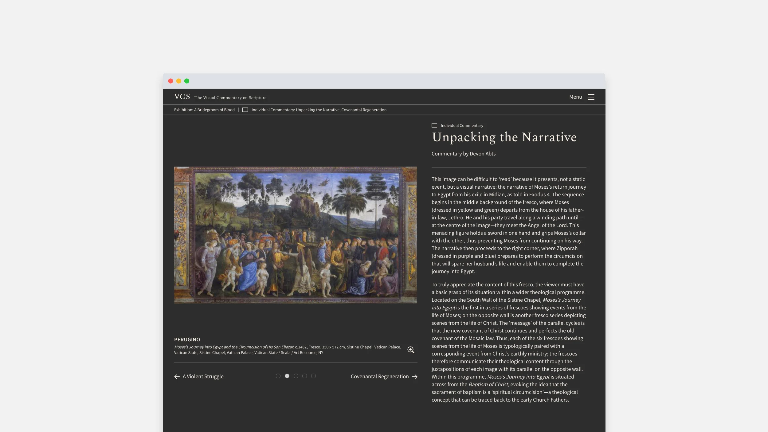 Perugino, Moses’s Journey into Egypt and the Circumcision of His Son Eliezar, c.1482, Fresco, 350 x 572 cm, Sistine Chapel, Vatican Palace / Scala / Art Resource, NY