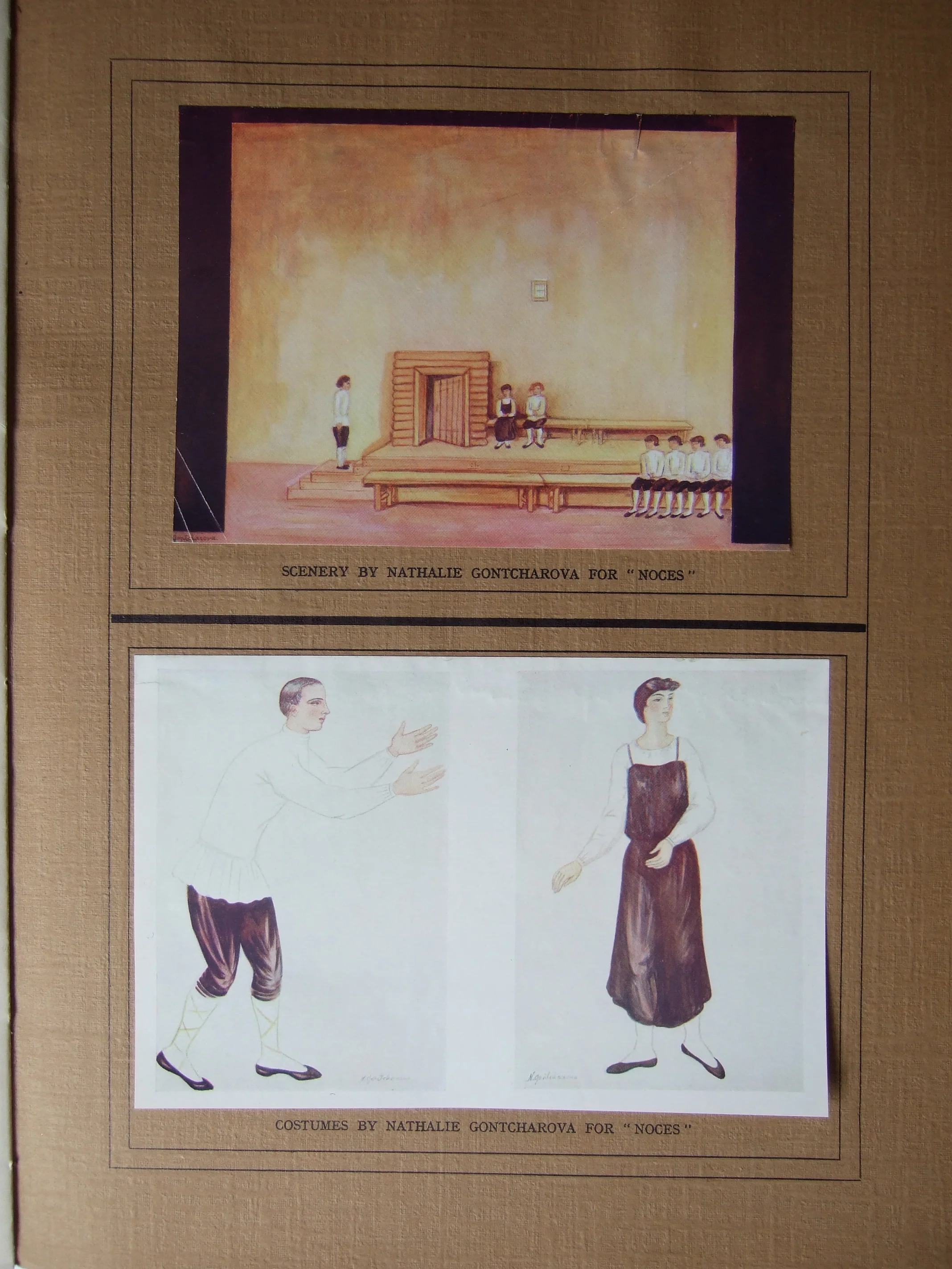 Ballet Russe Program illustrated with design by Natalia Gontcharova. 