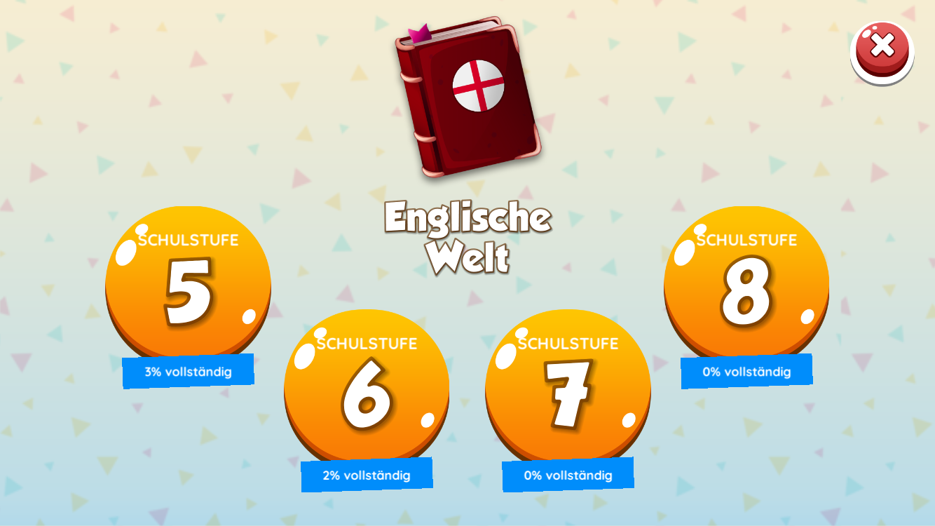 Beta-Version: Wähle deine aktuelle Schulstufe bzw. die Schulstufe deren Stoff du nachholen willst