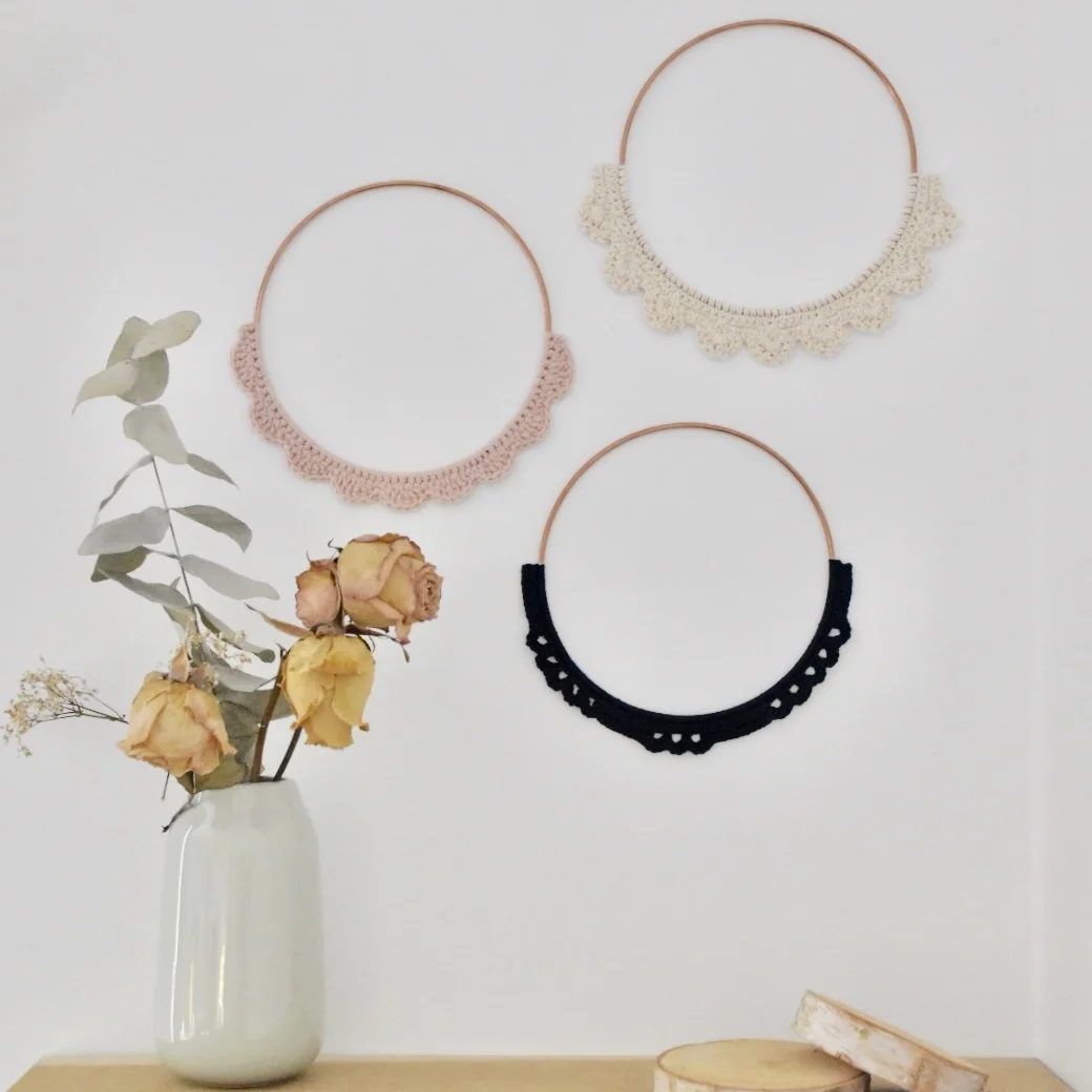 bijoux muraux crochet