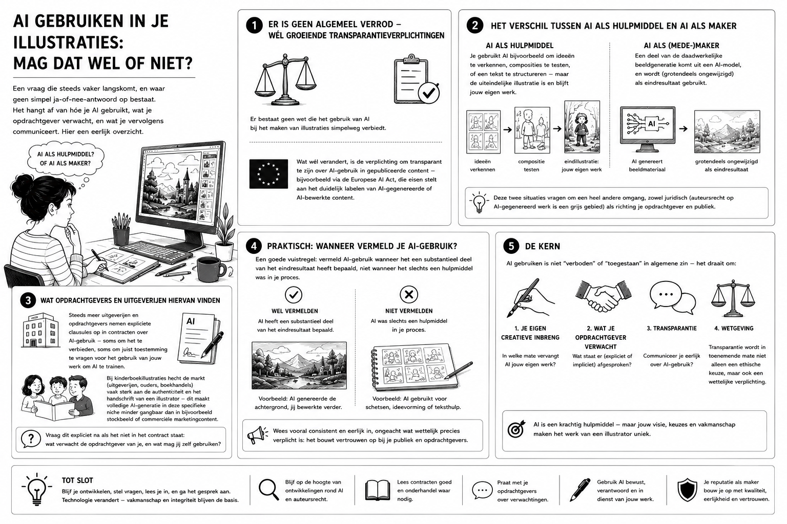 AI gebruiken in je illustraties: mag dat wel of niet?