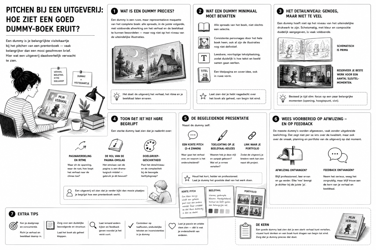 Pitchen bij een uitgeverij: hoe ziet een goed dummy-boek eruit?