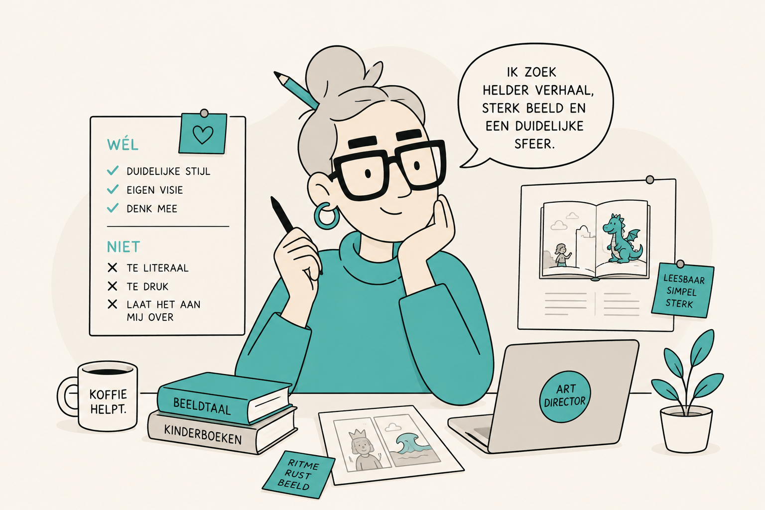 Wat een art director of vormgever wél en niet van je verwacht
