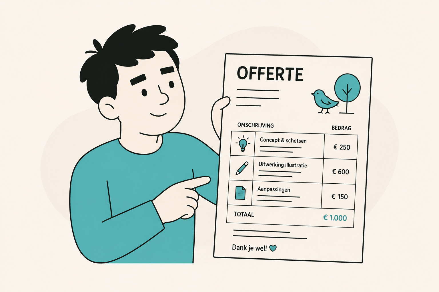 Een goede offerte opstellen die duidelijkheid schept
