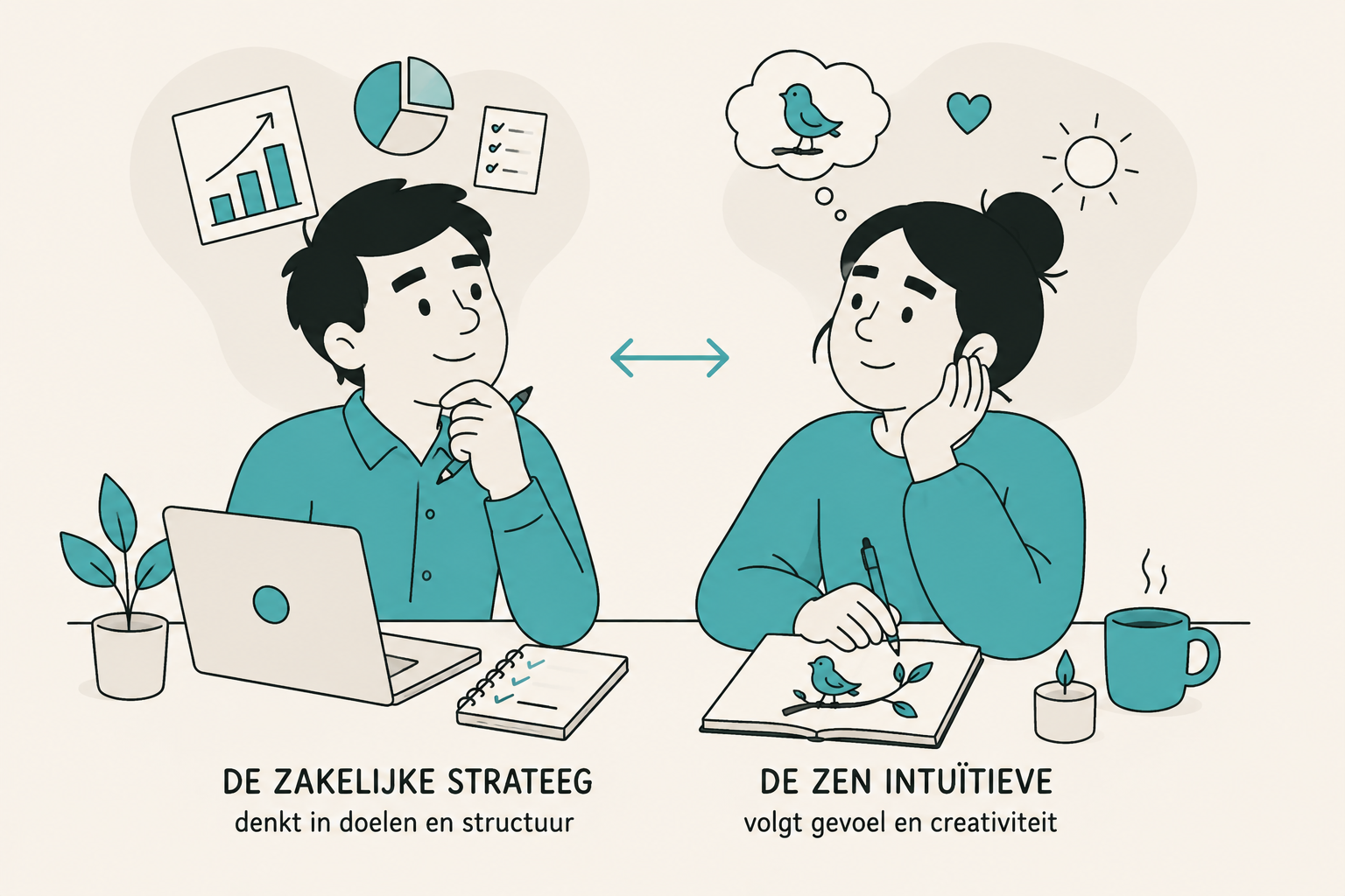 Wat de Zakelijke Strateeg en de Zen Intuïtieve leren