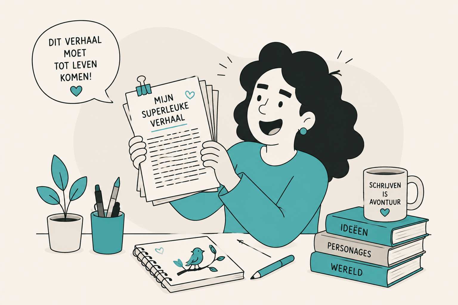 Illustreren voor particuliere en beginnende schrijvers