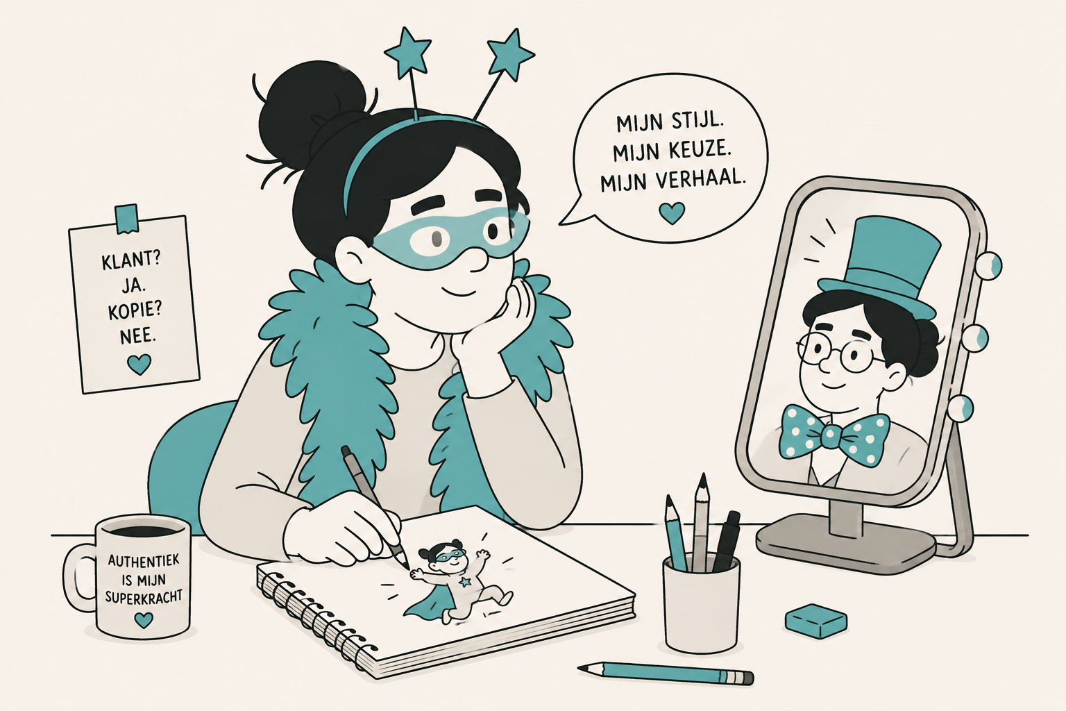 In hoeverre wil of kun je jezelf blijven als illustrator?