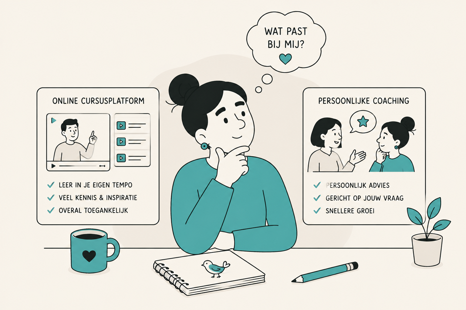 Online cursusplatform of persoonlijke coaching: wat past bij jou?