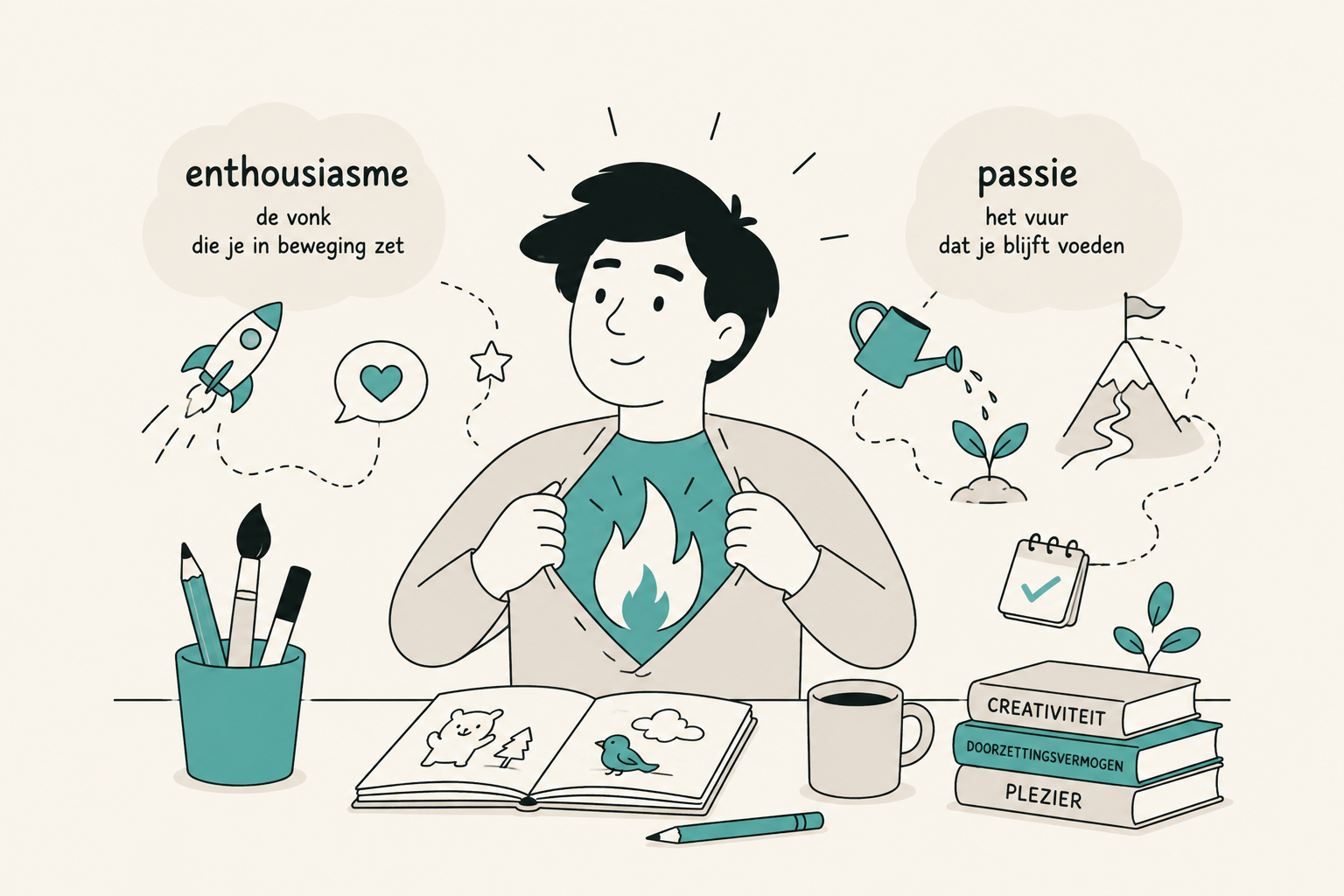 Enthousiasme versus passie: waarom het verschil ertoe doet