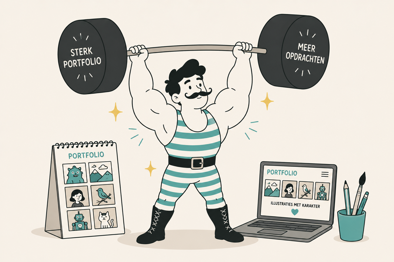 Wat een sterk illustrator-portfolio online nodig heeft
