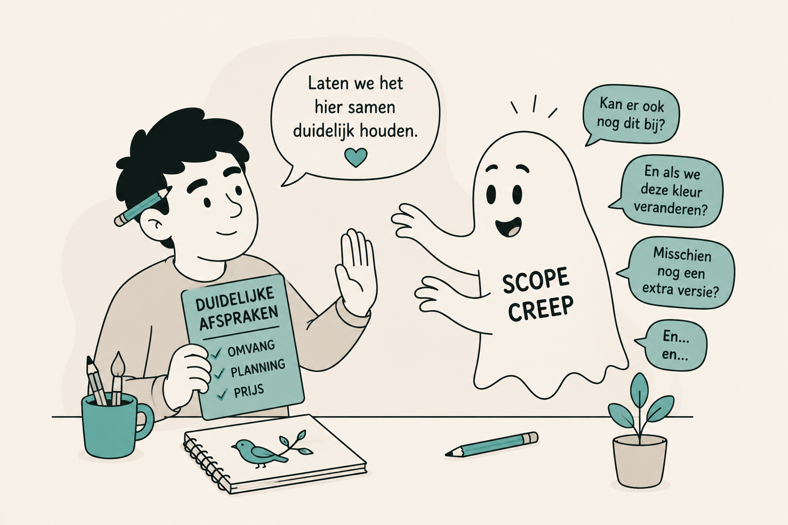 Omgaan met scope creep zonder de relatie te beschadigen