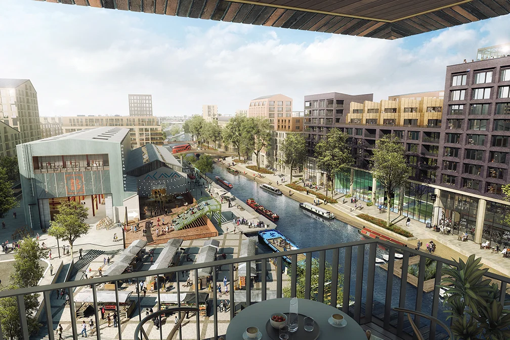 CGI of Meridian Works, a home for makers, creators and artists