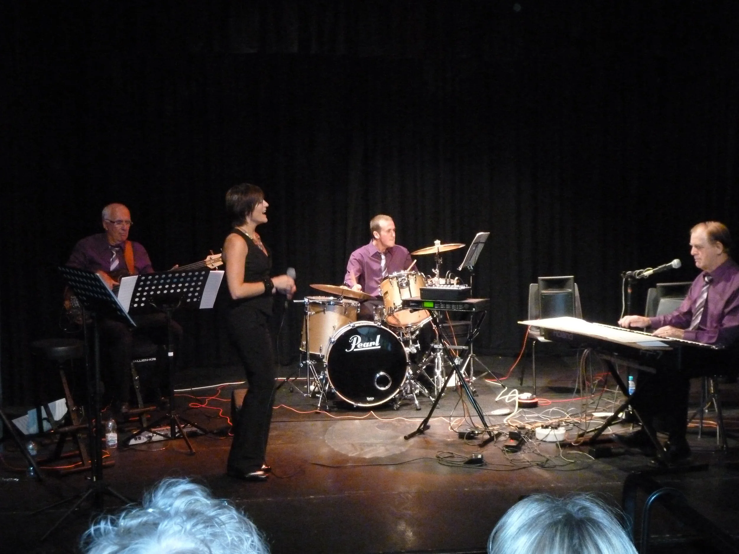 Drummer with Claire Hingott &amp; GW4 at Brecon Jazz Festival