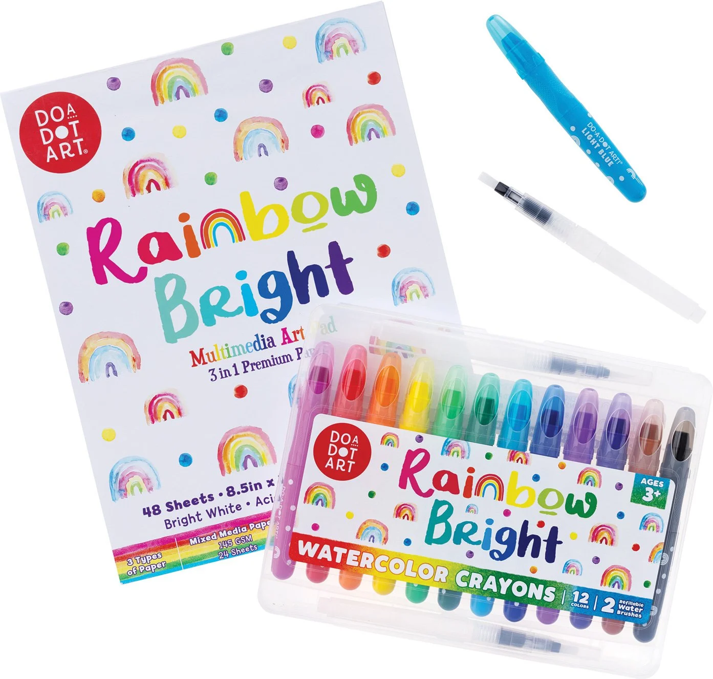 Watercolor crayons and Art Pad