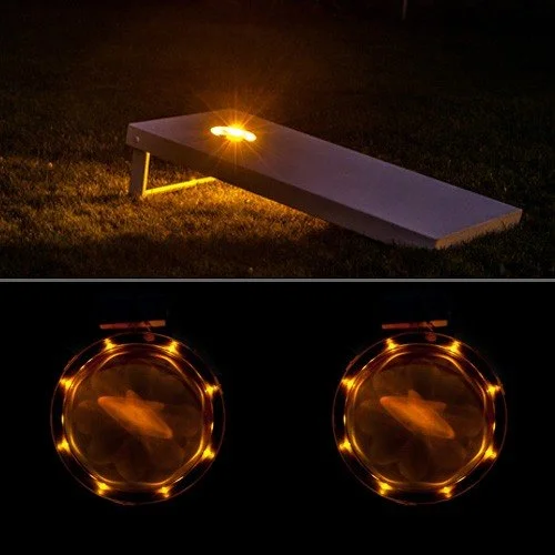 cornhole lights amber