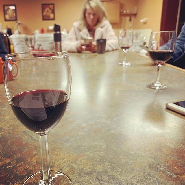 I love when morning client meetings start with wine. #justdoingmyjob